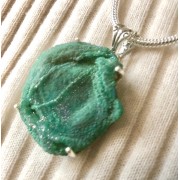 351 collier rosette de malachite argent sterling, 